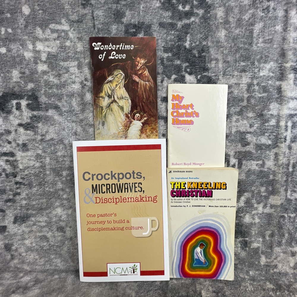 Christian Book Lot 4 Books My Heart Christ's Home Kneeling Christian